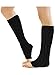 V28Fashion Ribbed Cable Knit Trimmed Soft Footless leg Warmers