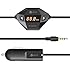 iClever Wireless FM Transmitter Radio Adapter Car Kit with 3.5mm Audio Plug and USB Car Charger, Black