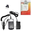 HQRP Battery Charger for Panasonic NV-GS80, NV-GS85, NV-GS98GK, NV-MX500A, PV-GS120, PV-GS150 Camcorder Replacement plus LCD Screen Protector