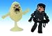 Ghostbusters Minimates Previews Exclusive Mini Figure 2Pack Ray & Glow Slimer