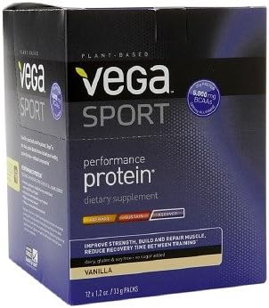 Vega Sport Performance Protein Packets, Vanilla 1.2 oz (Pack of 4)