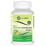 Pure Garcinia Cambogia Extract - 50% HCA For Effective Fat Loss - 90 Premium Veggie Capsules - 1500mg Per Daily Serving - Zero Artificial Fillers ~ NutriONN