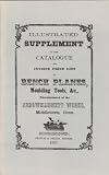 1857 Supplement to the Catalogue and Invoice Price List of Bench Planes, Moulding Tools, etc. of Arrowmammett Works (Reprint)
