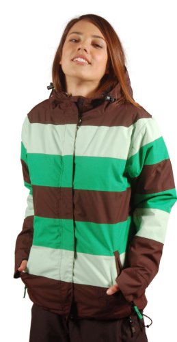 LIGHT Damen Snowbaordjacke Flag, kelly green/lime/brown, M Preisvergleich