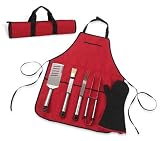 Chef's Barbecue Apron with Tools - Black
