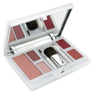 CLINIQUE Travel MakeUp Palette By Clique Travel Club Powder Blusher, High Impact Eye Shadow Duo And Two Long Last Lipstick