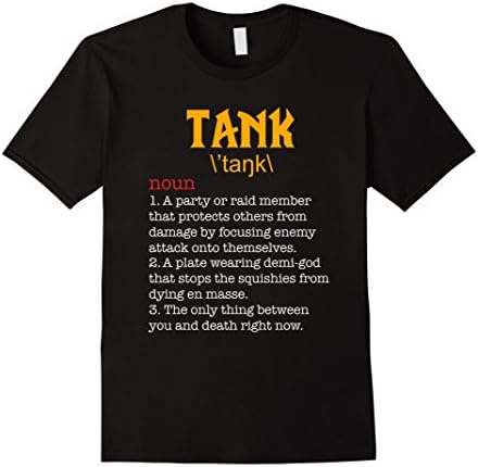 Men's Funny Tank Shirt WoW T-Shirt Gaming Tee Men Women XL Black