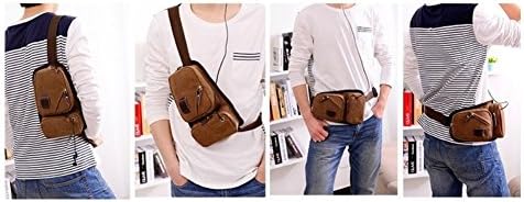 World Bridge The body bag with the smartphone case (Brown)