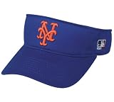 MLB ADULT New York METS Home BLUE VISOR Adjustable Velcro TWILL New