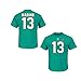 Dan Marino Miami Dolphins Teal Hall of Fame Eligible Receiver III Jersey Name and Number T-Shirt