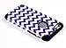 iPhone 6, DandyCase 2in1 Hybrid High Impact Hard Purple & White Chevron Pattern + Black Silicone Case Cover for Apple iPhone 6 (4.7