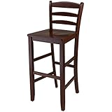 Winsome 29-Inch Bar Ladder Back Stool, Set of 2