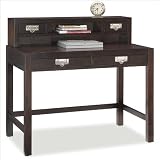 Home Styles City Chic Student Desk Hutch Combo in Espresso