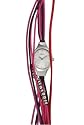 Opex - X2341LB6 - Montre Femme - Filante - Quartz Analogique - Cadran Acier - Fond Blanc - Bracelet Cuir Liens Multicolore