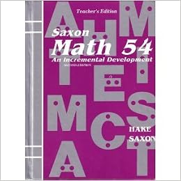Amazon.com: Saxon Math 54, 2nd Edition, Teacher'S Edition ...