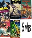 godzilla set 5 pack: Rodan (1957), King Kong Vs. Godzilla (1963), Godzilla's Revenge (1971), Godzilla vs. Mothra, Godzilla Vs Sea Monster