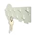 STEELMASTER 9-Hook Decorative Key Rack, 8 x 3 Inches, Putty (201400900)