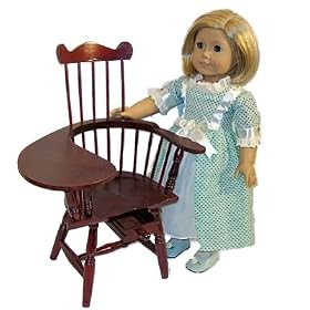Windsor Writing Chair - Designed to Fit American Girl Doll Felicity and Other 18 Dolls by The Queen's Treasures