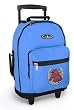 Horse Horseshoe Rolling Blue Backpack Horse design - Wheeled Travel or School Carry-On Trolley Travel Bags with Wheels - Best Quality-