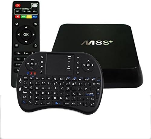 YSILE M8S Plus Amlogic S812 Quad Core Preinstalled XBMC 14.2 Android TV Box Kikat 4.4.2 4K Smart HTPC 2G/8G Dolby Kodi HDMI (M8S Plus + I8 keyboard)