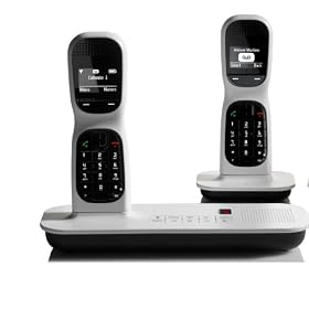 Magic Box Colombo One Digital Cordless Twin Telephone with Answering Machine - White