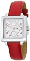 Tommy Hilfiger Women's Red Leather Strap Watch #1780821