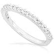 1/4ctw 14k White Gold Diamond Anniversary Semi-Eternity Band (HI/I1)