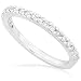 1/4ctw 14k White Gold Diamond Anniversary Semi-Eternity Band (HI/I1)