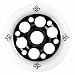YAK Fleur Metal Core Wheel Black 100mm