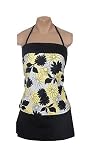 I.F. by It Figures Hip Hider Collection Flower Power 2-Piece Bandeau Skirtini Swimsuit RETAIL VALUE $119