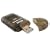 SDHC / SD / MMC Memory Card Reader to USB 2.0 Adapter, Smoke