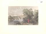 Review Old-print  / H/C LOCK KATRINE PERTH Antique Print SCOTLAND 1837
