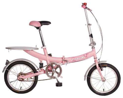 Polaris 16-Inch Steel Folding Bike, Pink