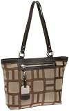 Nine West Vegas Signs Medium Shopper,Khaki/Dark Brown