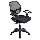 TECHNI MOBILI 0097M Mesh Office Chair in Black