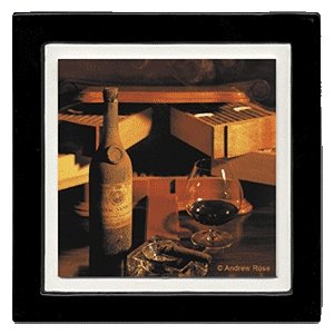 A Fine Cigar Drink Coasters by (c)Andrew Rose - Style ANAS5 by Smokers
