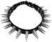 Wicked 2 Row Spiked Choker Necklace Goth Punk