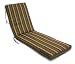 Box Walt Chaise Cushion, Black, Olive, Gold Stripe