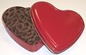 Scott's Cakes Chocolate Covered Pretzels in a Heart Shape Tin