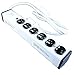 Wiremold ULM6-15 15A, 120V, 6 Outlet Power Strip, 15ft Cord