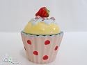 Fairy Cake Design trinket box with strawberry on top
