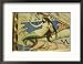 A Close View of N.C. Wyeths Map of Discovery of the Western Hemisphere Collections Framed Photographic Poster Print by Stephen St. John, 21x17
