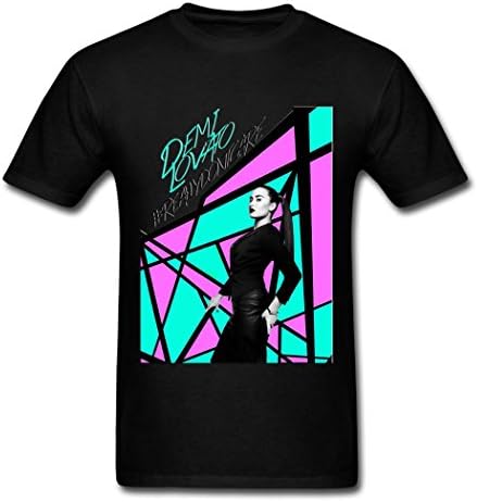 SR BIG boy's Demi Lovato postser 2016 tee shirt for men Black S