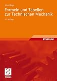 Produkt-Bild: Formeln und Tabellen zur Technischen Mechanik