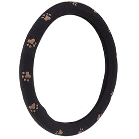 Bell Automotive 22-1-52942-1 Brown Paw Print Steering Wheel Cover