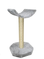 Molly and Friends "Kitty Cot" Premium Handmade One Tier Sisal Cat Scratching Post Furniture with Cradle, Model Scr/c, Beige
