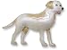 labrador38  - Clearly Charming Yellow Labrador Silver Enamel Pin