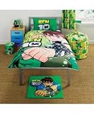Ben 10 Ten Burst Design Single Duvet Cover & Pillowcase Bedding Set
