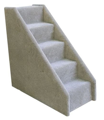 Bear's Stairs Five-Step Mini Carpeted Pet Stairs Color: Beige