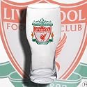 OFFICIAL LIVERPOOL F.C YOU'LL NEVER WALK ALONE CREST PINT GLASS
